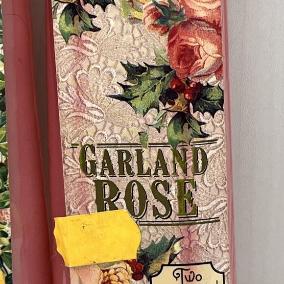 Retired Yankee Taper Candles x 4 sets 8" Sweet Briar Georgia Peach Garland Rose - Picture 10 of 16